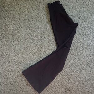 High-Waist Brown Flare Leggings